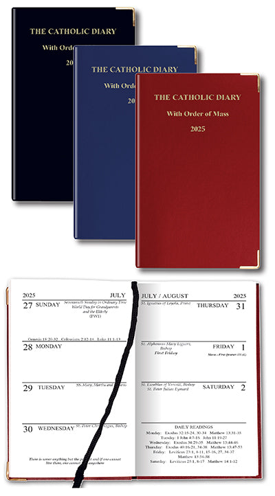 Catholic Diary Christmas Offer 2025 Calendar Red