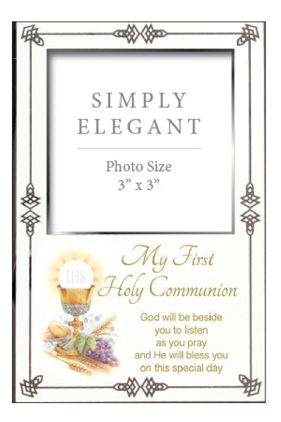 First Holy Communion Photo Frame White Girls & Boys