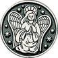 Guardian Angel Pocket Token Pewter Dark Grey