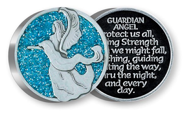 Guardian Angel Pocket Token Pewter