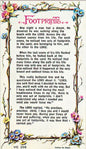 Footprints Prayer Card Verse Leaflet