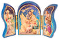 Christmas Gift Fridge Magnet Small Triptych Multicoloured