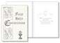1st Holy Communion Greeting Card Silver Foil Symbolic