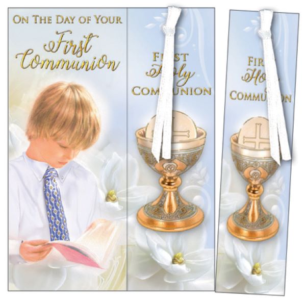 1st Holy Communion Card Gift Boys & Bookmark