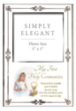 First Holy Communion Photo Frame White Girl