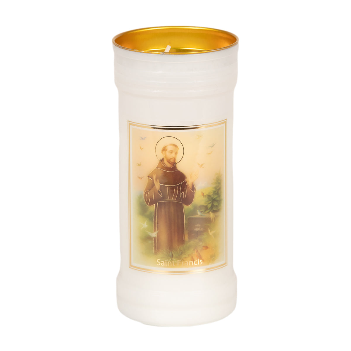 Holy/Religious Pillar Candle Saint Francis