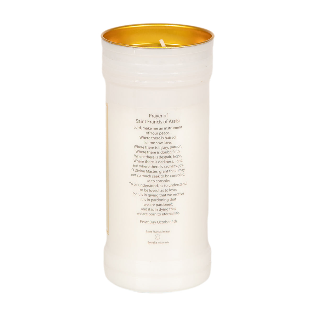 Holy/Religious Pillar Candle Saint Francis