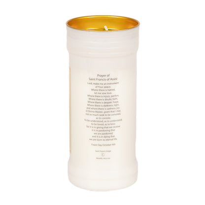 Holy/Religious Pillar Candle Saint Francis