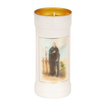 Holy/Religious Pillar Candle Saint Peregrine