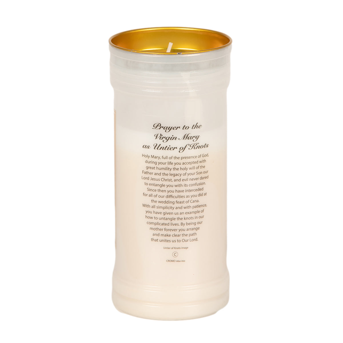 Holy/Religious Pillar Candle Our Lady Untier of Knots