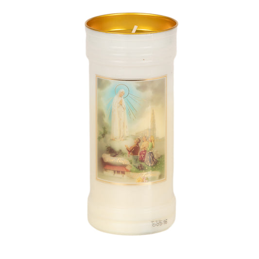 Holy/Religious Pillar Candle Our Lady of Fatima
