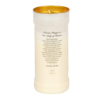 Holy/Religious Pillar Candle Our Lady of Fatima