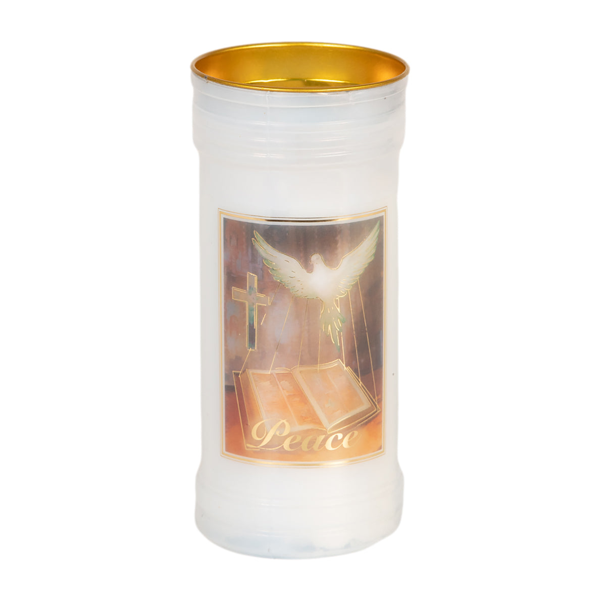 Holy/Religious Pillar Candle Peace