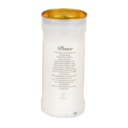 Holy/Religious Pillar Candle Peace
