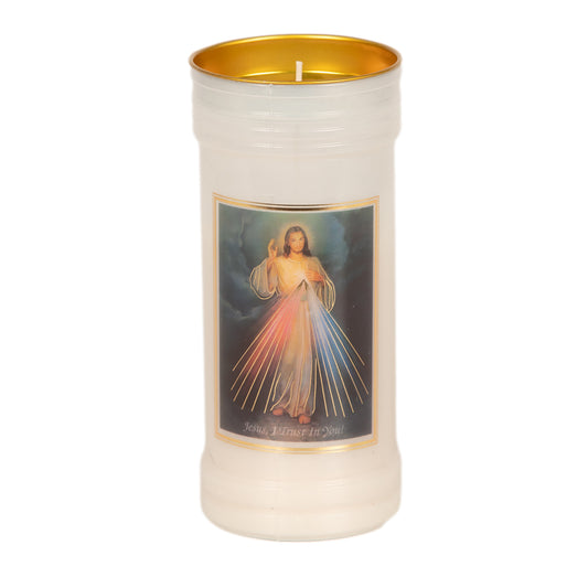 Holy/Religious Pillar Candle Divine Mercy