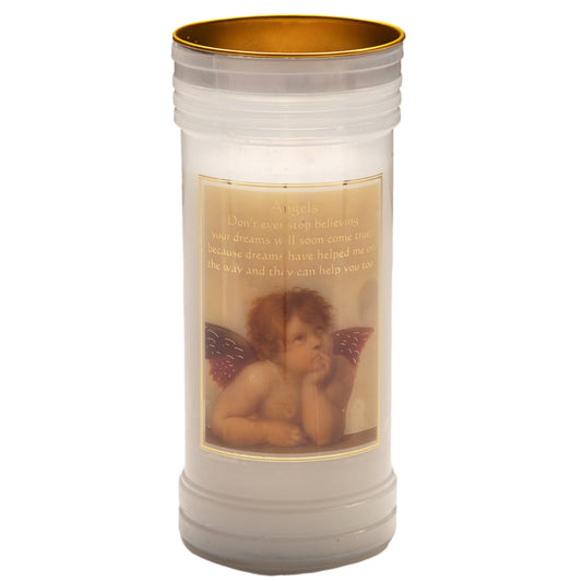 Holy/Religious Pillar Candle Angel