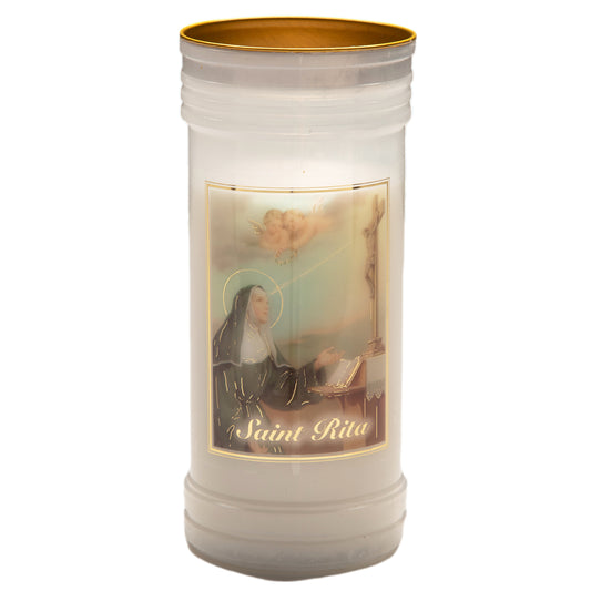 Holy/Religious Pillar Candle St Rita