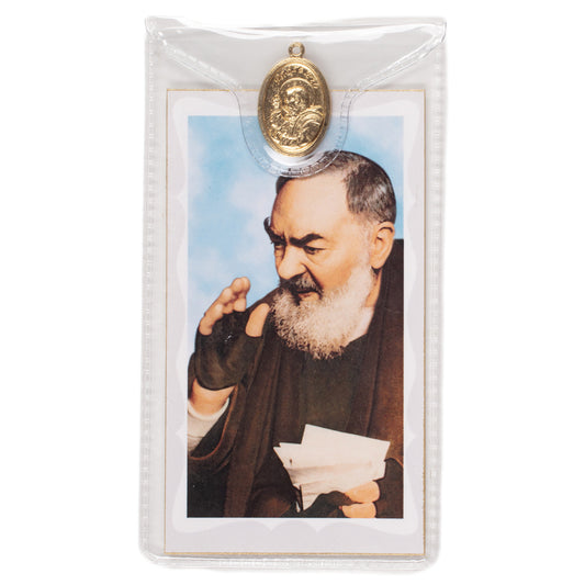 Padre Pio Prayer Card Patron of Adolescents