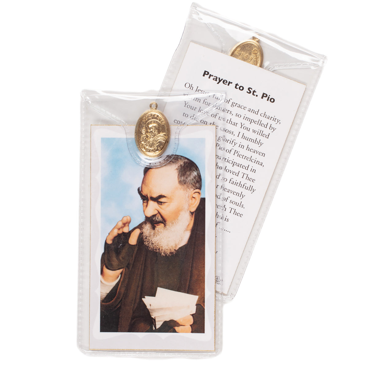 Padre Pio Prayer Card Patron of Adolescents